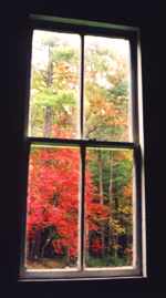 A church window at Cades Cove