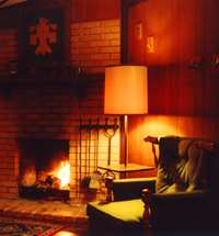 Cottage fireplace