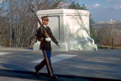 John Matzko guarding the Tomb of the Unknowns in 1969